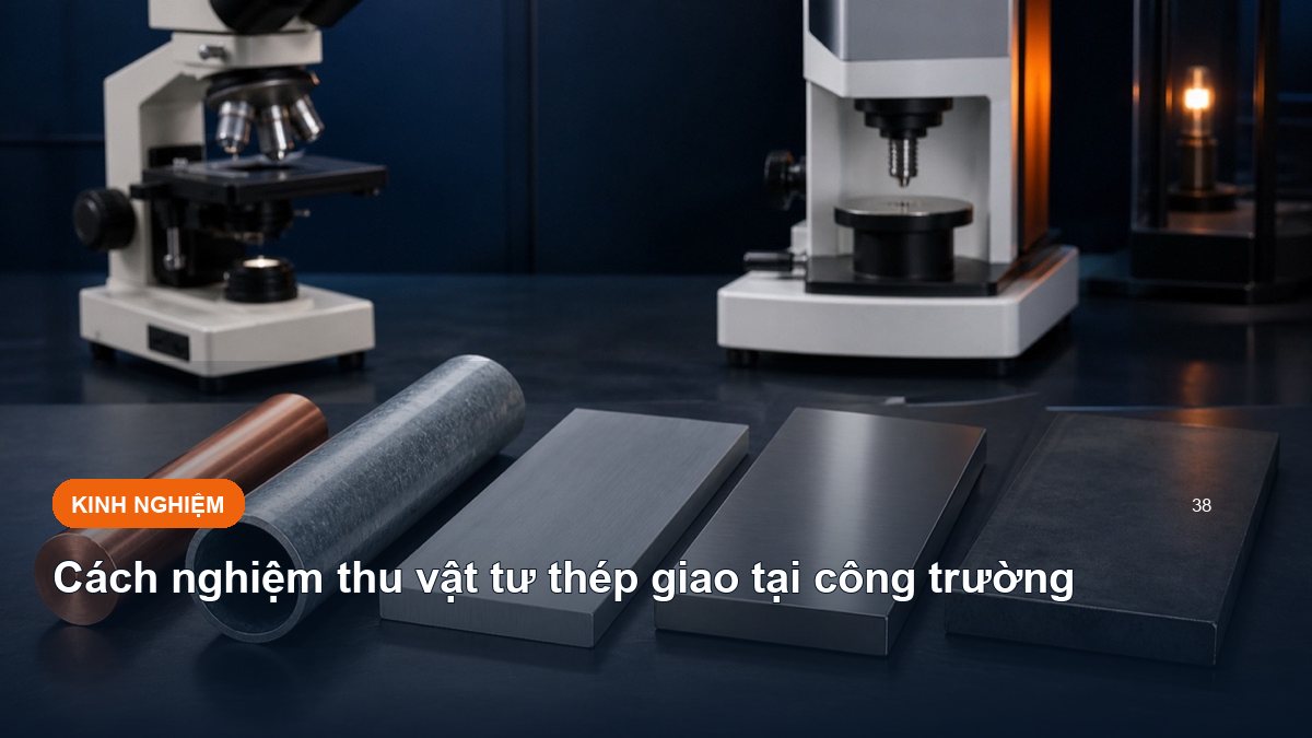 Cách nghiệm thu vật tư thép giao tại công trường
