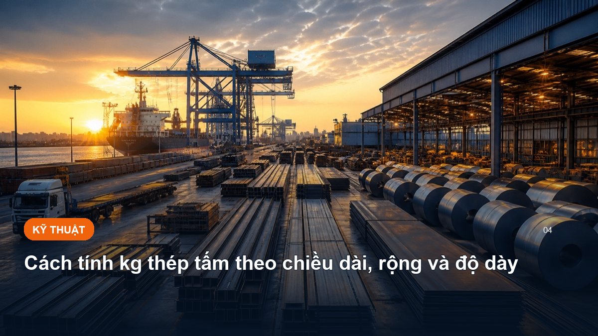 Cách tính kg thép tấm theo chiều dài, rộng và độ dày