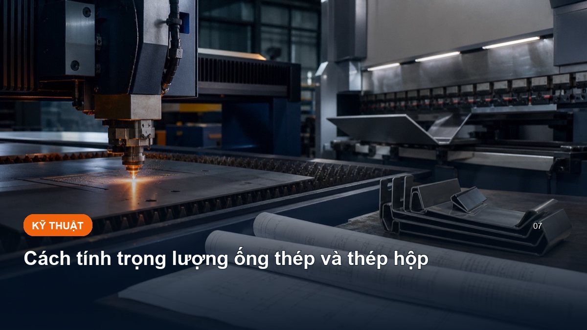 Cách tính trọng lượng ống thép và thép hộp