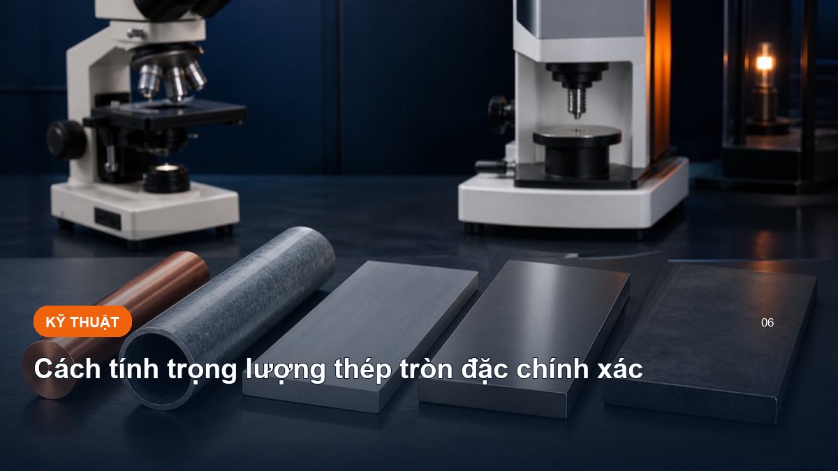 Cách tính trọng lượng thép tròn đặc chính xác