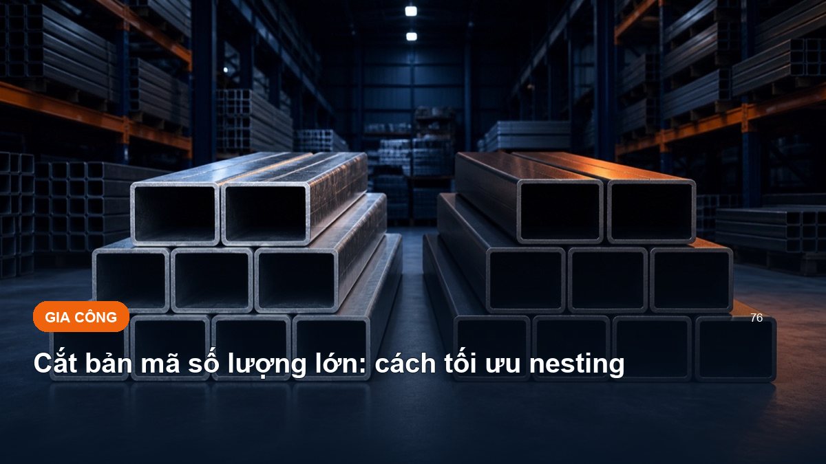Cắt bản mã số lượng lớn: cách tối ưu nesting