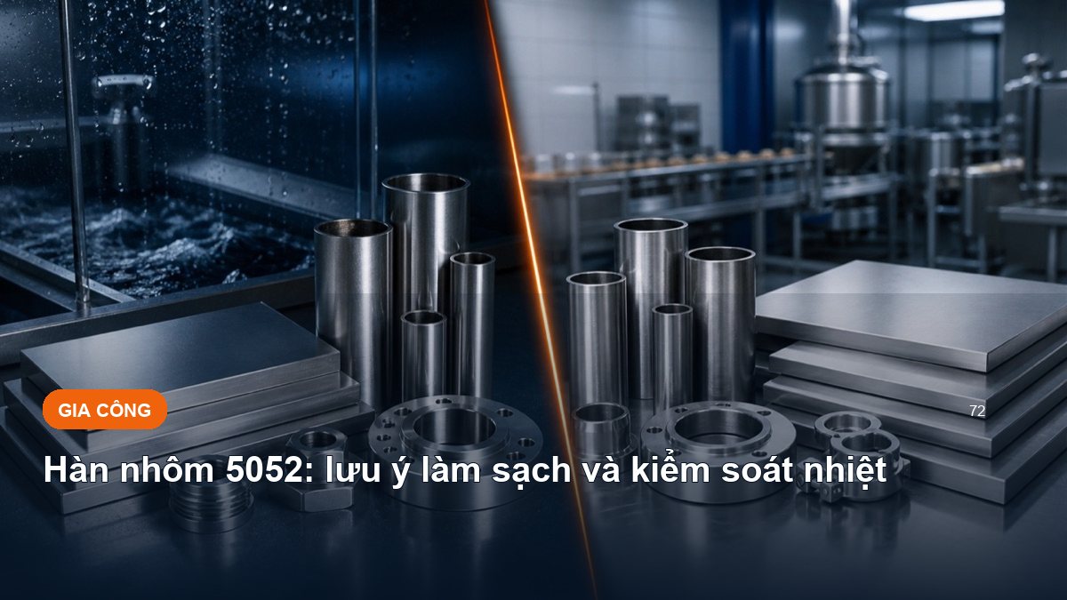 Hàn nhôm 5052: lưu ý làm sạch và kiểm soát nhiệt