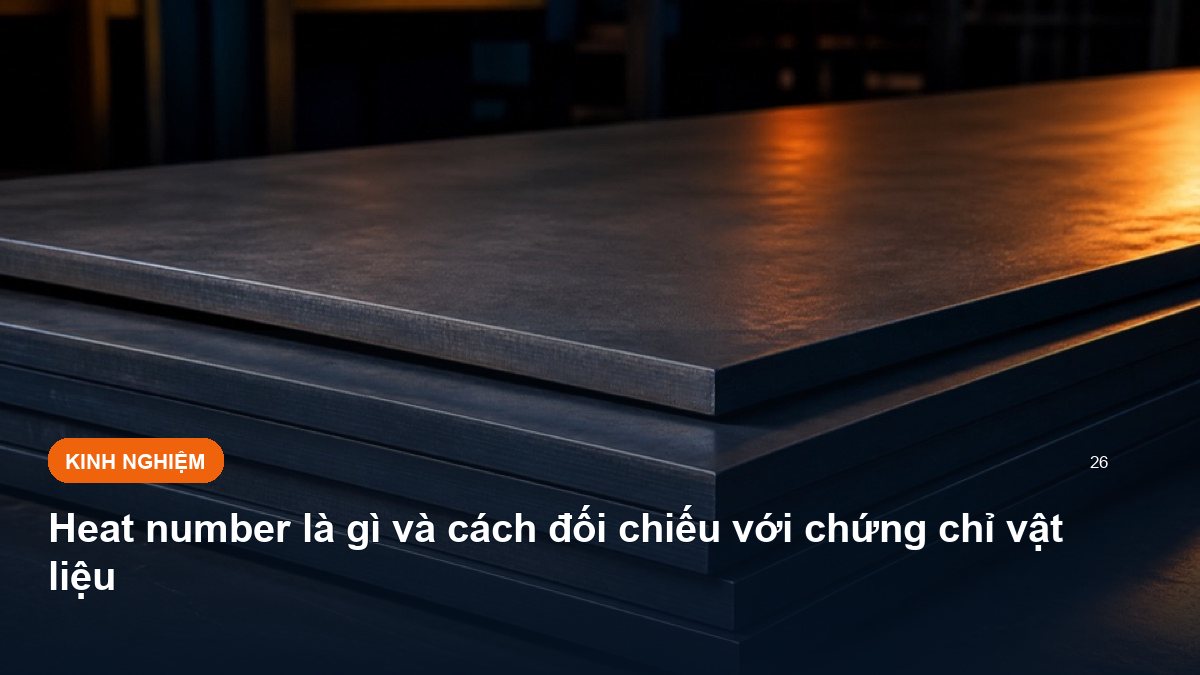Heat number là gì và cách đối chiếu với chứng chỉ vật liệu