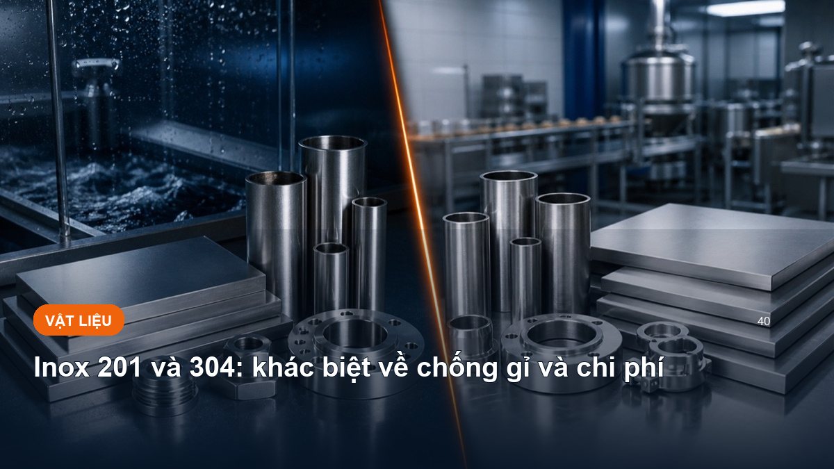 Inox 201 và 304: khác biệt về chống gỉ và chi phí
