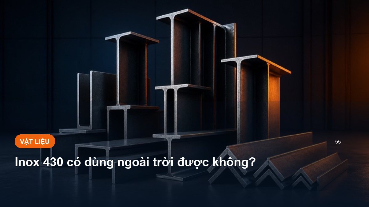 Inox 430 có dùng ngoài trời được không?