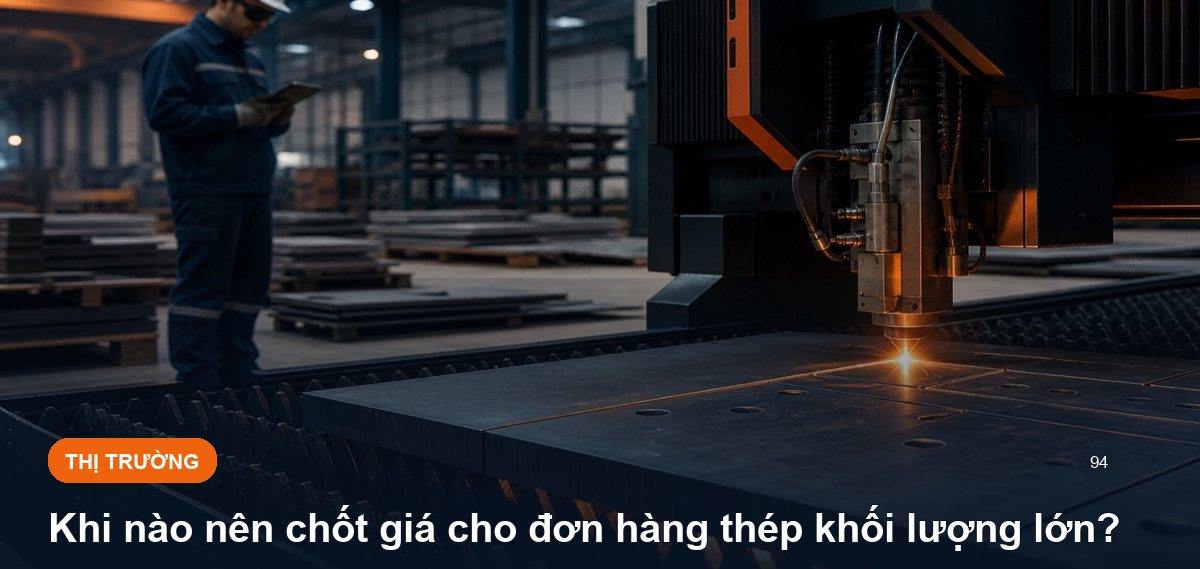 Khi nào nên chốt giá cho đơn hàng thép khối lượng lớn?