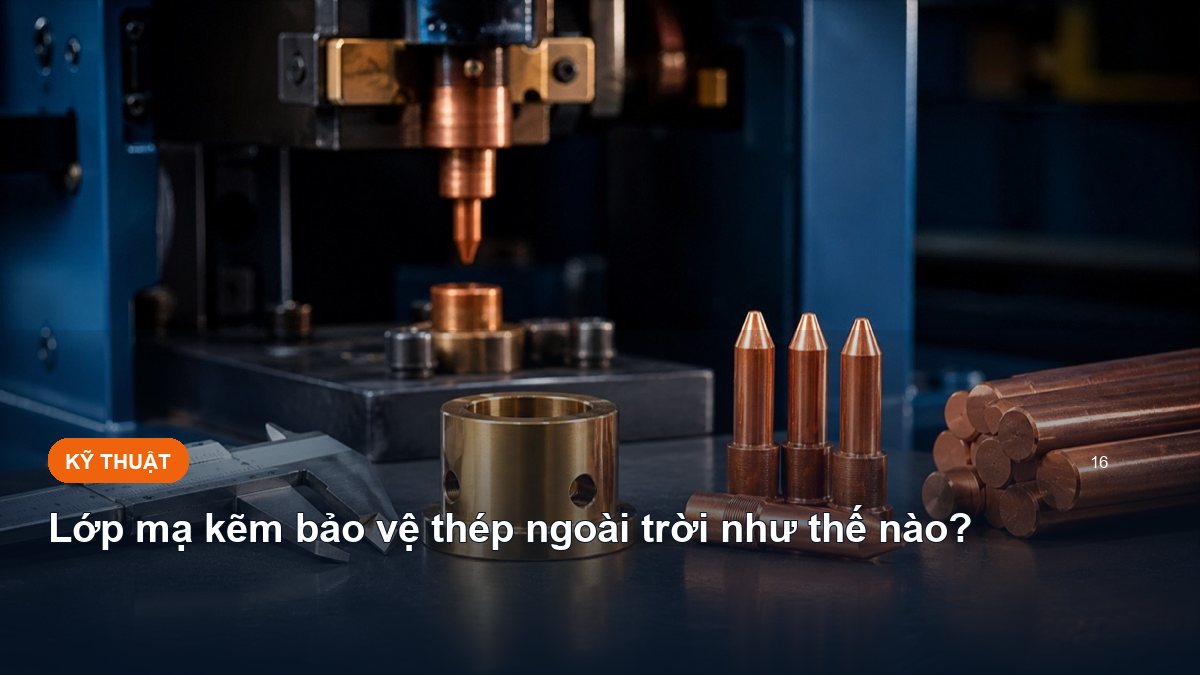 Lớp mạ kẽm bảo vệ thép ngoài trời như thế nào?