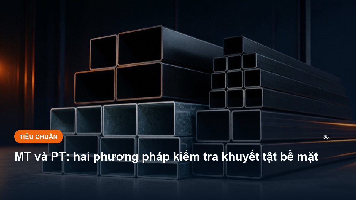 MT và PT: hai phương pháp kiểm tra khuyết tật bề mặt