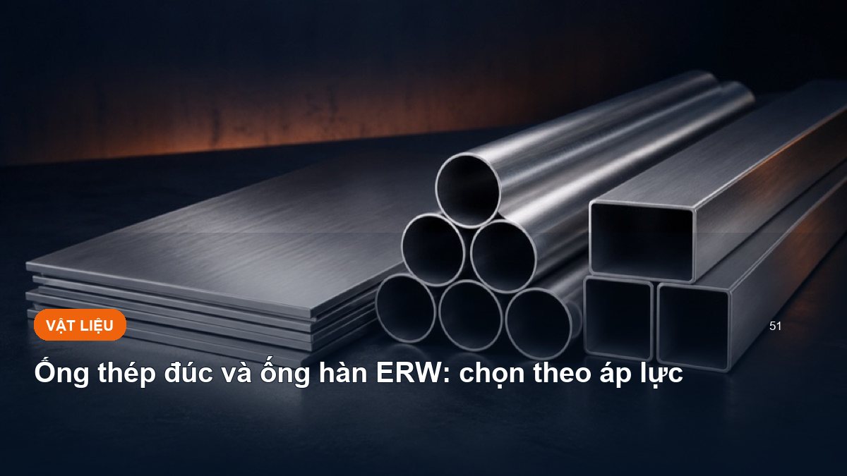 Ống thép đúc và ống hàn ERW: chọn theo áp lực