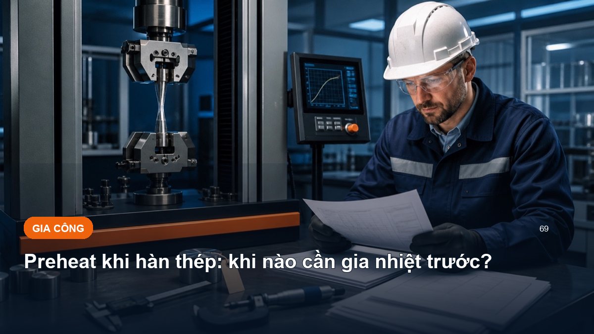 Preheat khi hàn thép: khi nào cần gia nhiệt trước?
