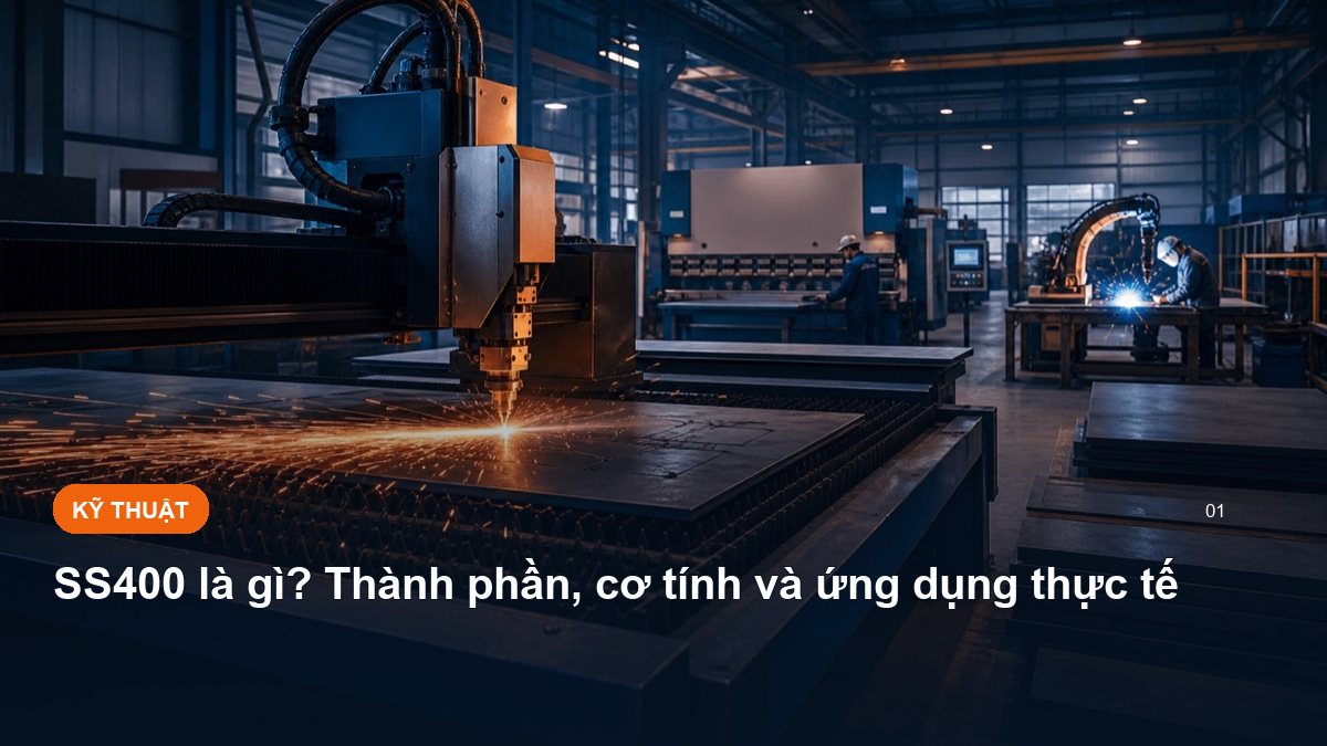 SS400 là gì? Thành phần, cơ tính và ứng dụng thực tế