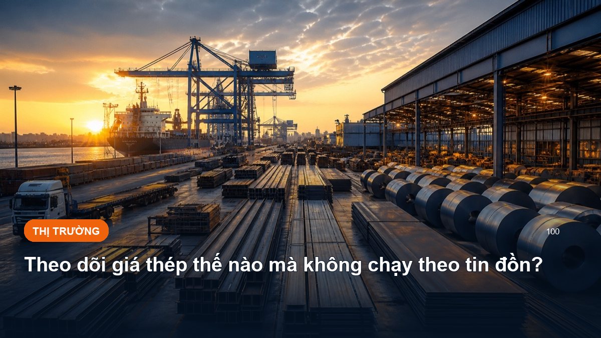 Theo dõi giá thép thế nào mà không chạy theo tin đồn?