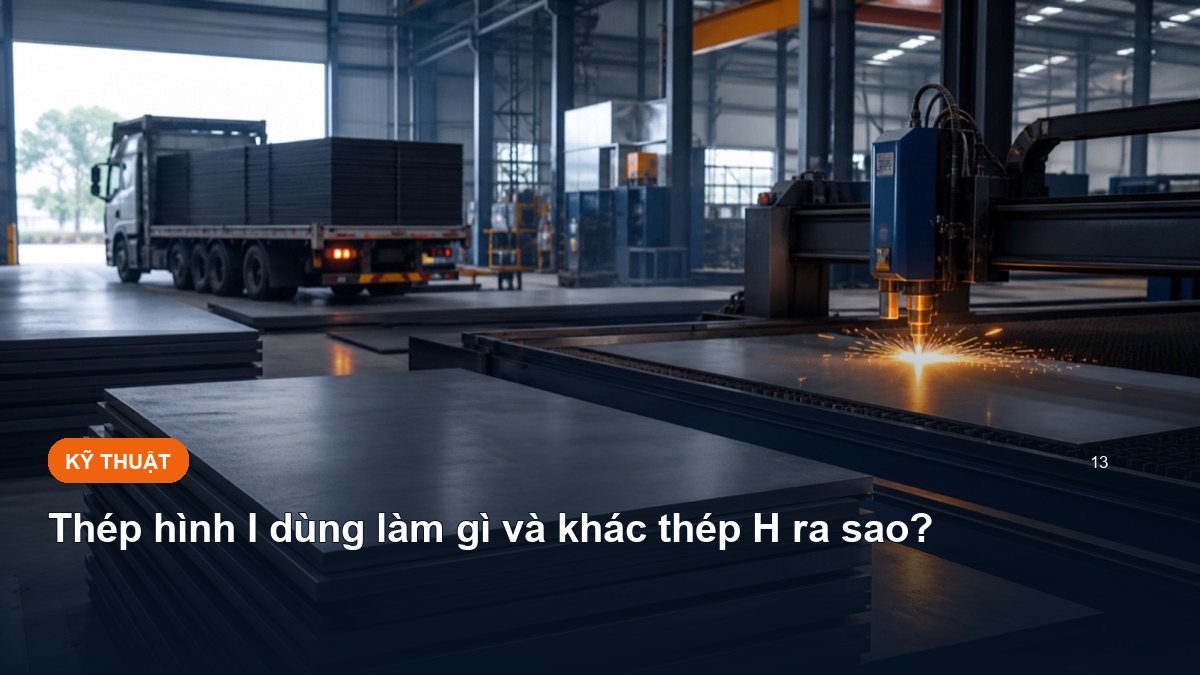 Thép hình I dùng làm gì và khác thép H ra sao?