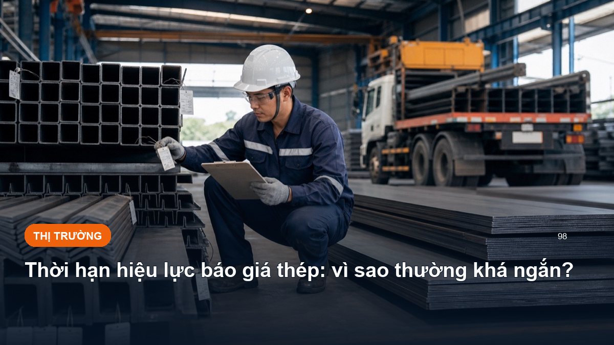 Thời hạn hiệu lực báo giá thép: vì sao thường khá ngắn?