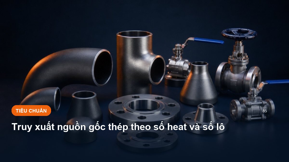 Truy xuất nguồn gốc thép theo số heat và số lô